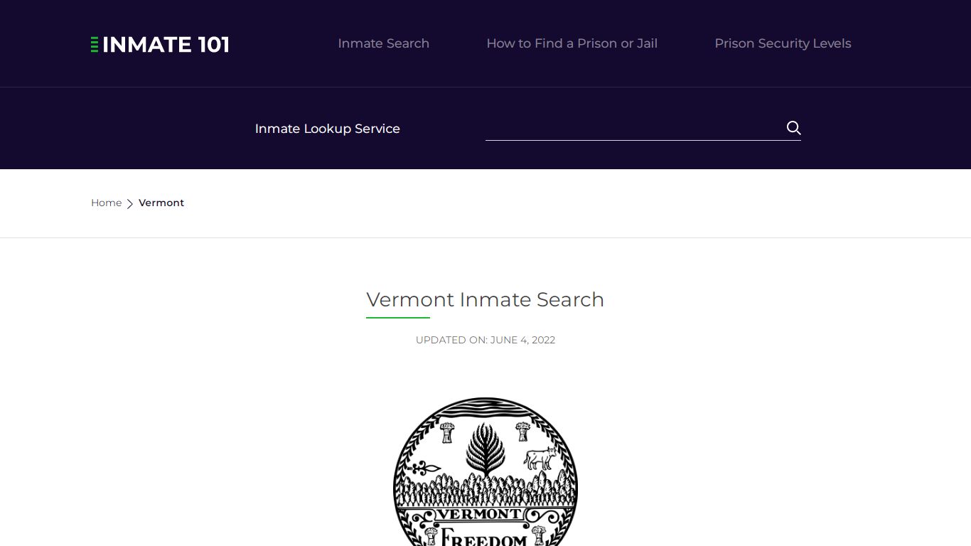 Vermont Inmate Search – Vermont Department of Corrections ...
